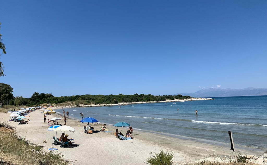 vacances à corfou Kassiopi plage Agios Spiridon