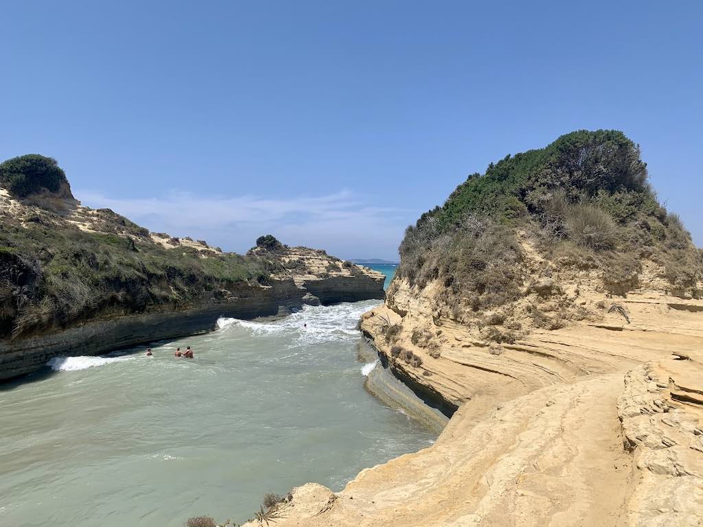 vacances à Corfou Sidari canal amour